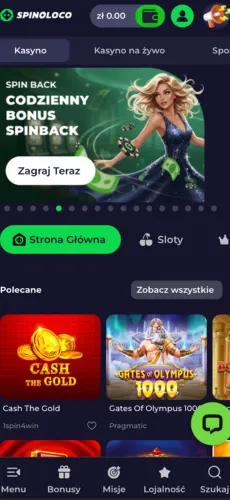Spinoloco app