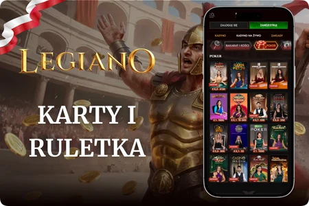 Legiano Casino gry stołowe w wersji cyfrowej
