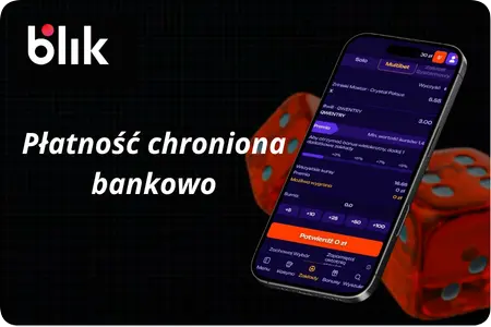 Tarcza bezpieczeństwa z logotypem BLIK symbolizująca