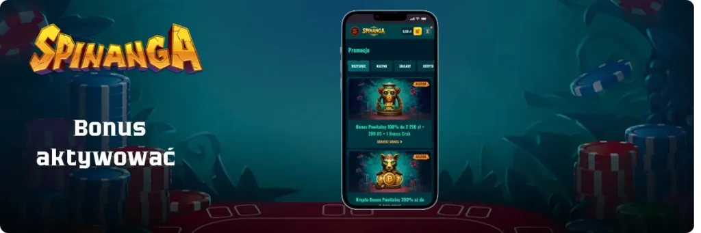 Spinanga Bonus aktywować