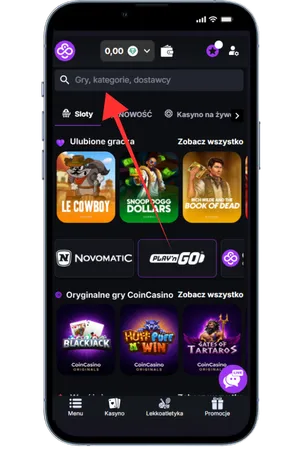 CoinCasino Wybierz grę i zacznij zabawę