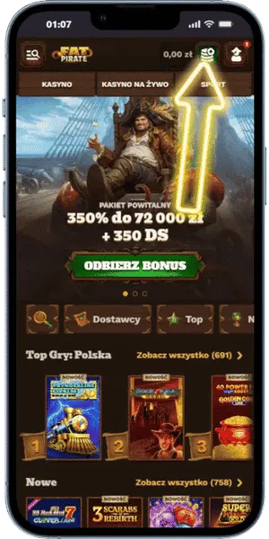 Casino online Blik Wejdź do kasy gracza