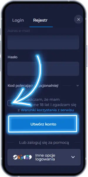Rainbet Wpisz dane konta
