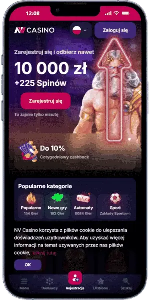 NVcasino Uzupełnij dane osobowe